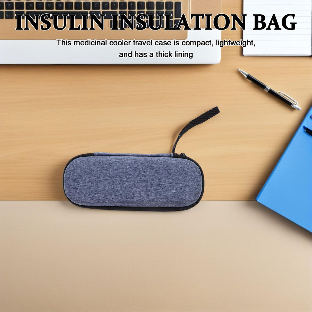 COHEALI Insulin Vial Storage Box and Portable Insulin Cooler Bag with 2 Blue Ice