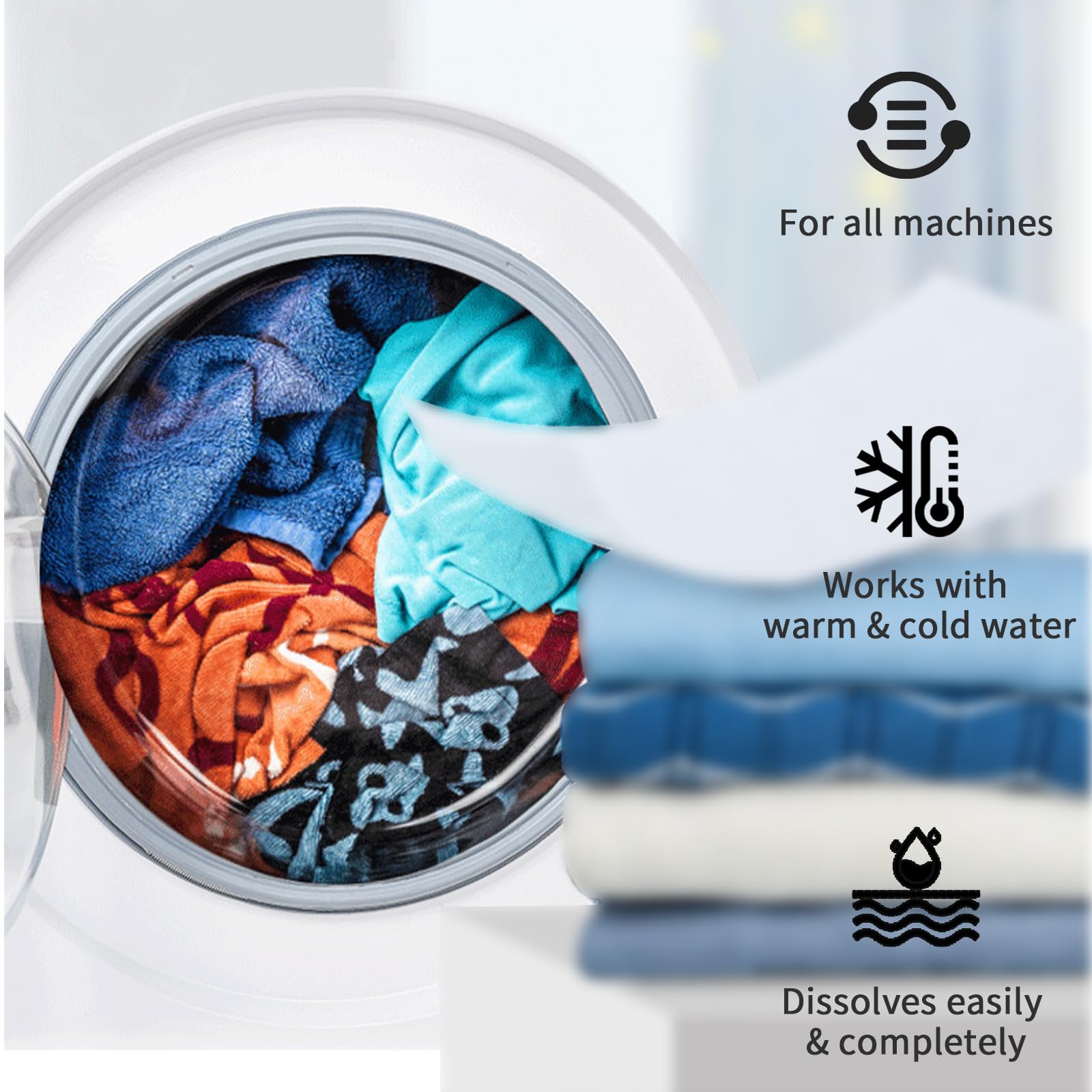 50 Count Jiffine Color Absorber Sheets for Laundry, Allow Mixed Washes,Fragrance