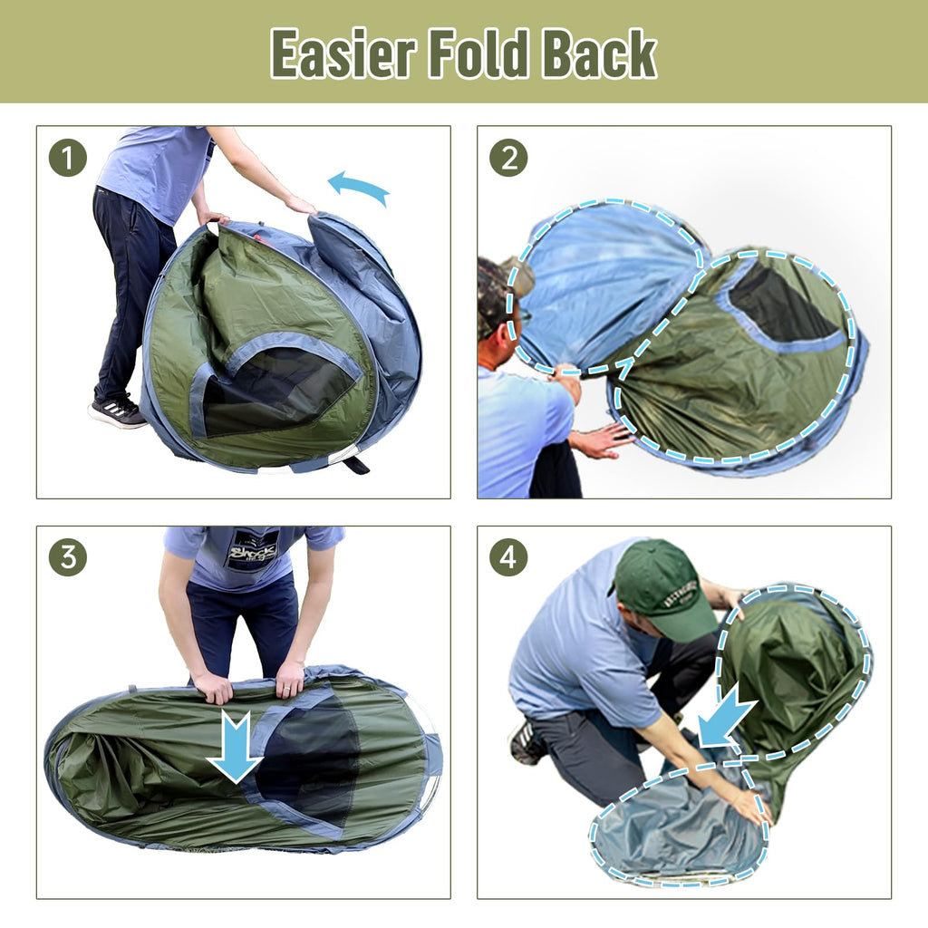 Night Cat Pop-up Camping Tent: 1 Person Tent Waterproof Instant Easy Setup