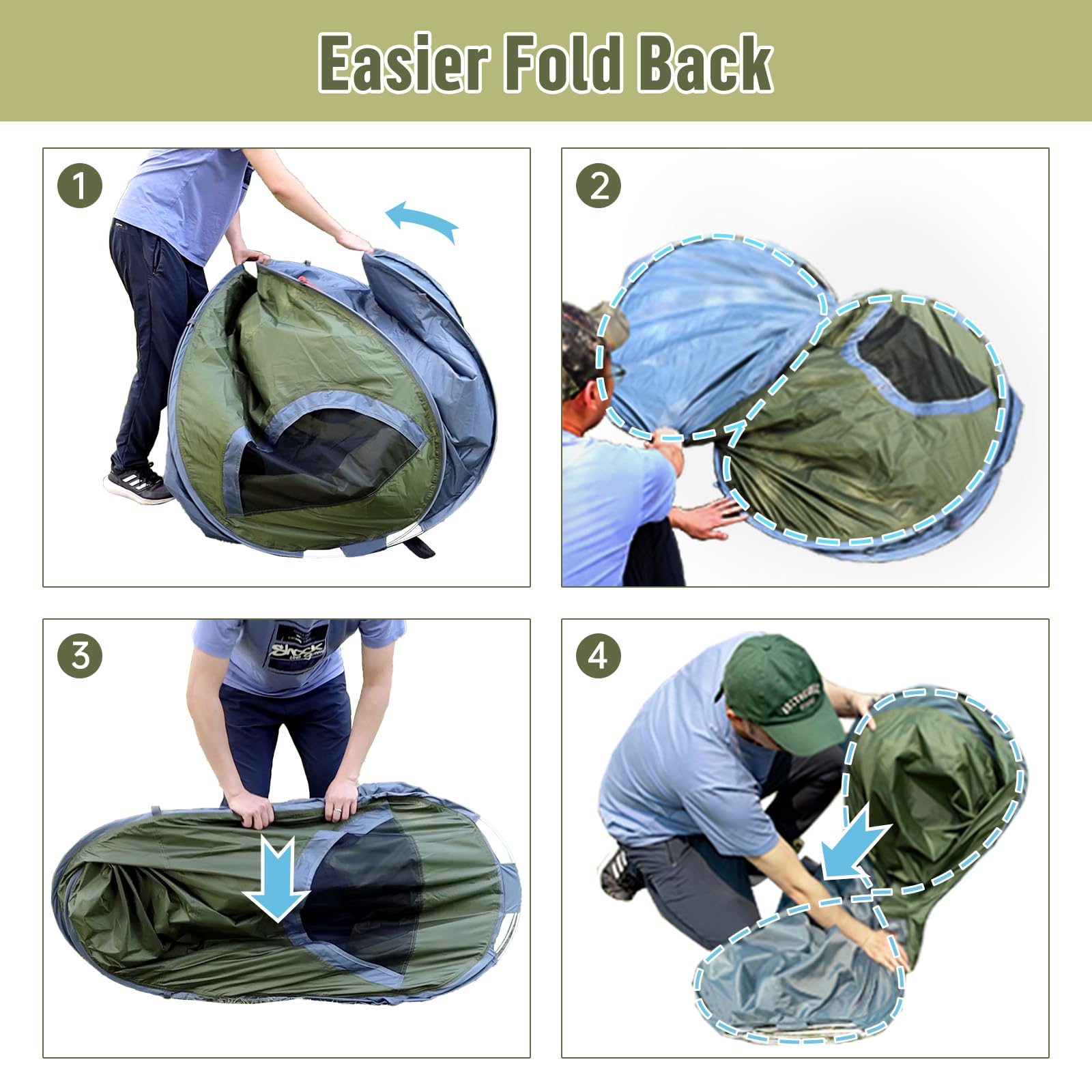 Night Cat Pop-up Camping Tent: 1 Person Tent Waterproof Instant Easy Setup