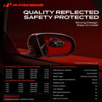 A-Premium Pair (2) Driver and Passenger Side Manual Door Mirror