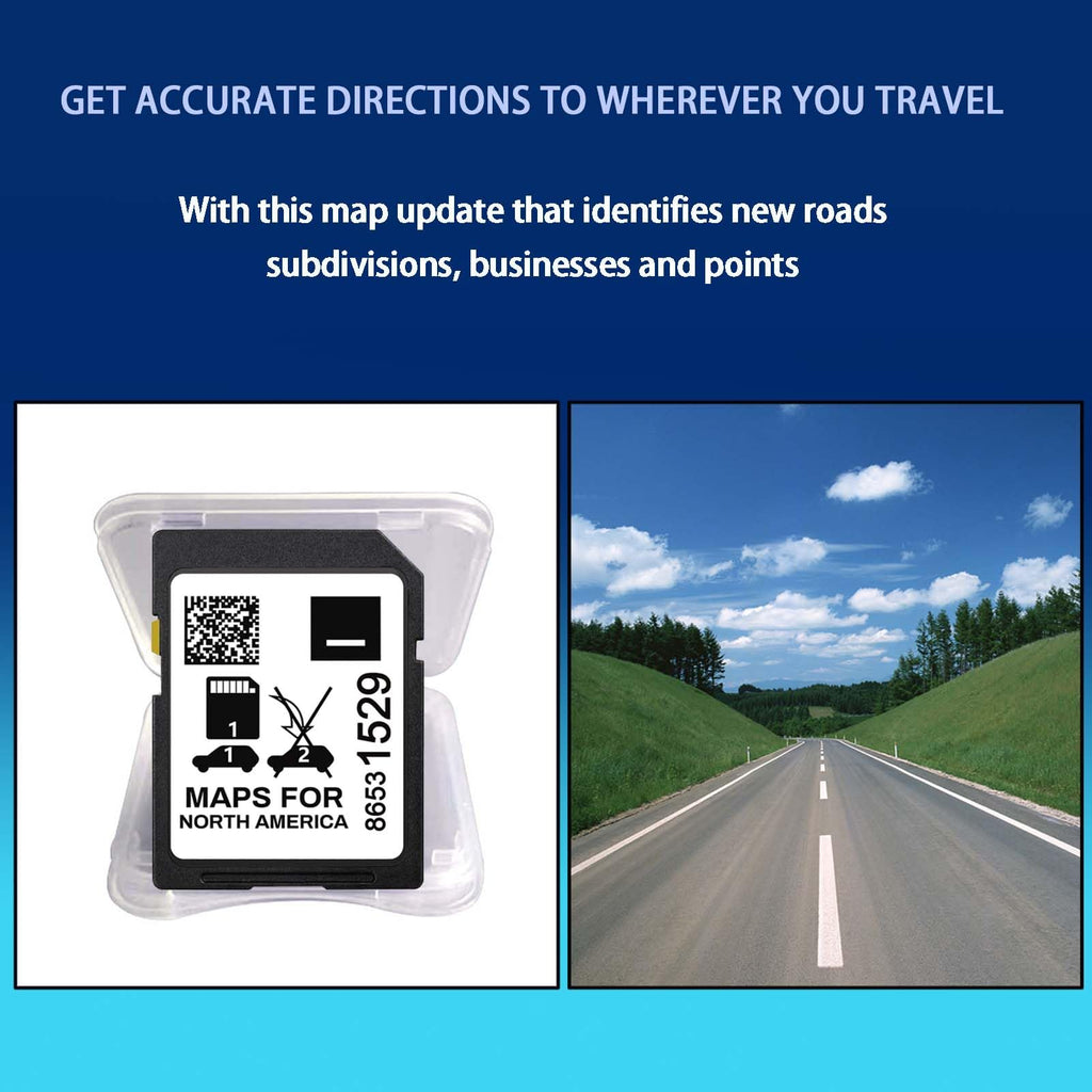 Latest Version Navigation SD Card Compatible with GM Vehicles, 86531529 Map