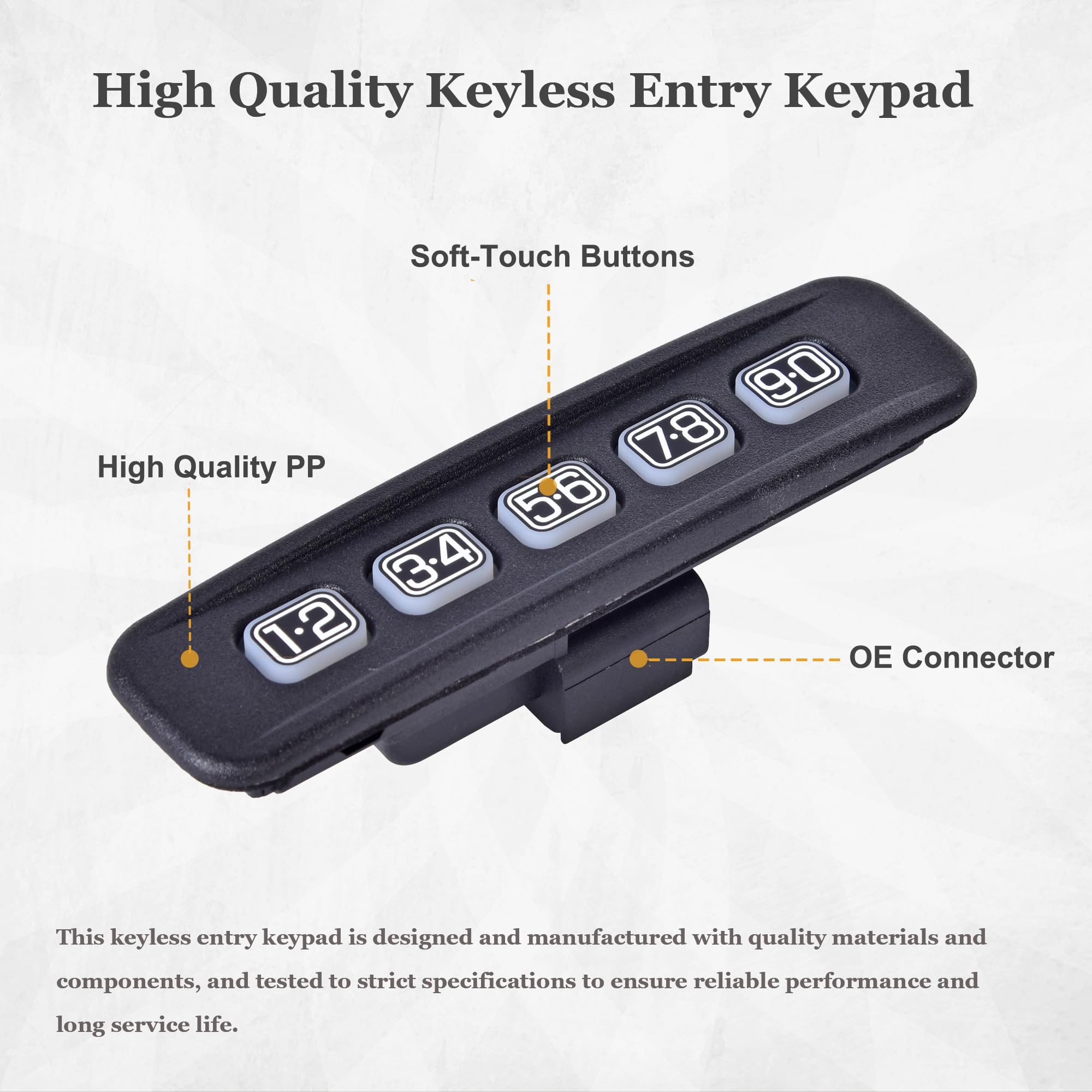 Keyless Entry Keypad Driver Side Keyless Lock Pad Compatible with Ford Crown