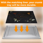 BRIKINTE 4 Pack Air Fryer Liners for Ninja Flip Toaster Oven & Air Fryer,