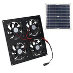 Locadence Solar Panel Powered Fan, 100W Solar Panel Powered Exhaust Fan Solar 4