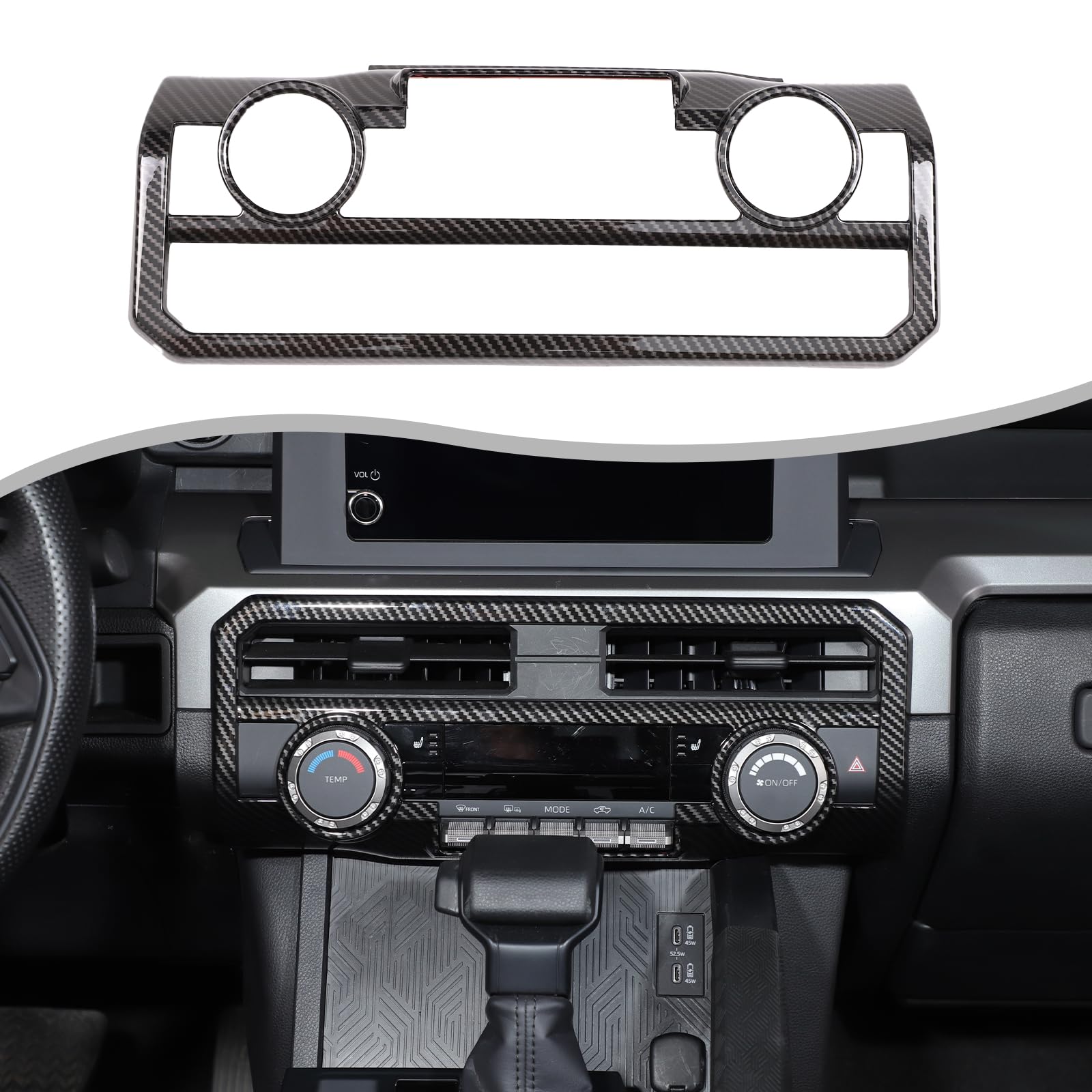 TOYCIDFG Center Console Air Vent Outlet Frame Cover Trim Compatible with Toyota