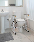 KMINA - Toilet Safety Rails for Seniors (330 lbs) Toilet Safety Frame