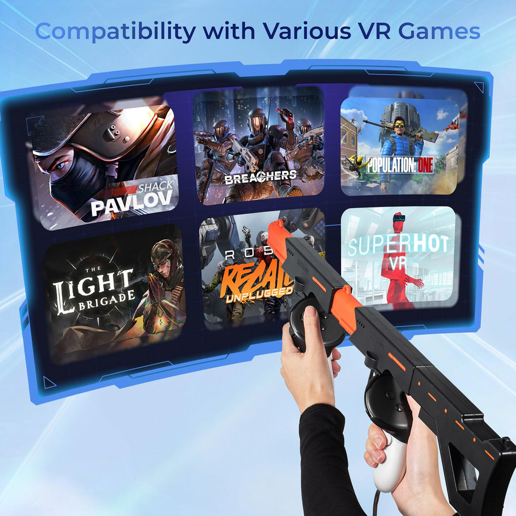 LICHIFIT Magnetic VR Machine Gun/Pistol Model Controller Holder for Meta Quest