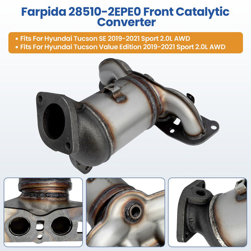 Farpida Catalytic Converter Fits Hyundai Tucson 2.0L AWD 2019-2021 28510-2EPE0