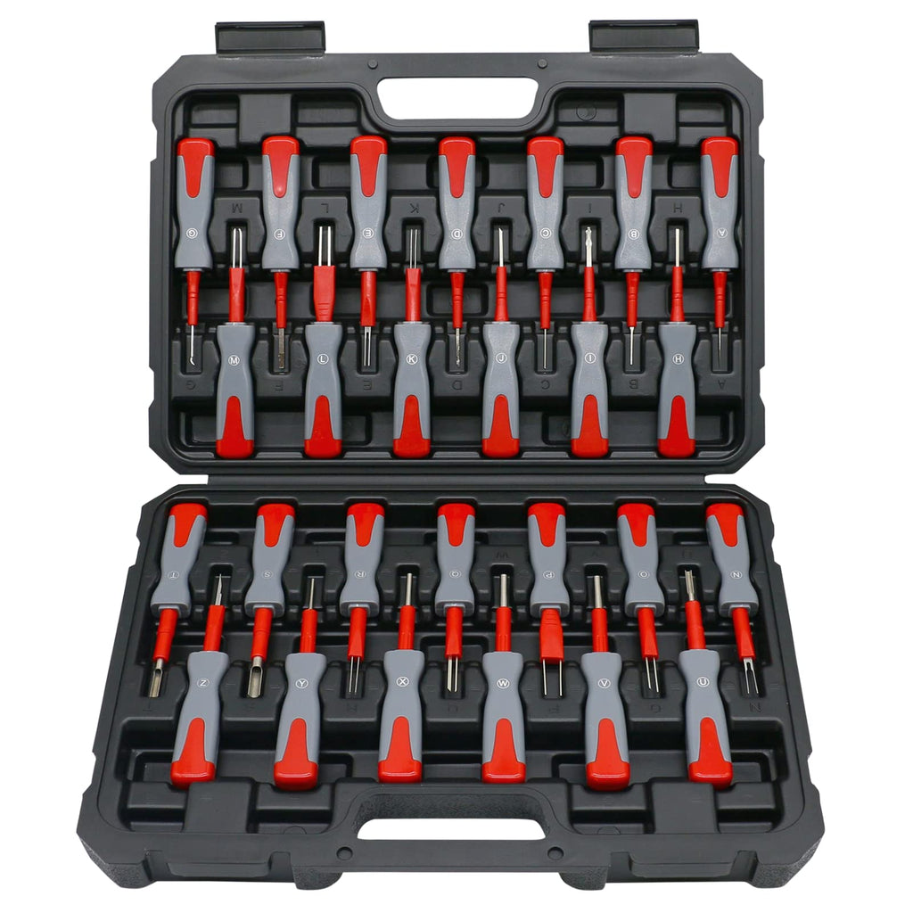 26PCS Terminal Removal Tool Kit Automotive Connector Pin Depinning Ejector