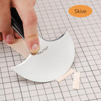 WUTA Leather Cutting Knife Ultra Sharp Round Head Craft Skiving Cutting Tools