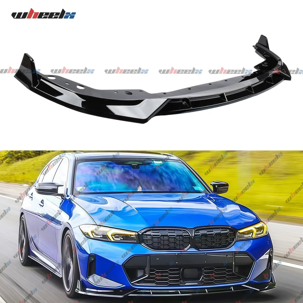 BMW G20 3 Series LCI Front Lip Splitter M Sport 2023-2026 Gloss Black Spoiler