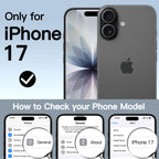 JETech Case for iPhone 17 6.3-Inch with Built-in Tempered Glass Screen Protector