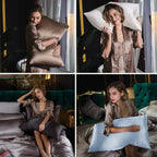 Silk Pillowcase for Hair and Skin, Mulberry Silk Pillow Cases Standard Size,