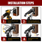 8 Pack SPACECARE Retractable Workbench Casters Kit, Heavy Duty Workbenches