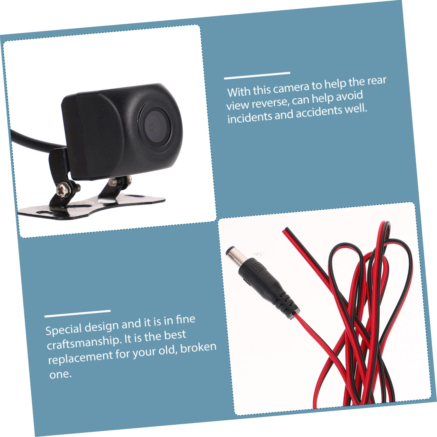 DIYEAH Car Rear View Camera Waterproof Night Vision Backup Camera with High