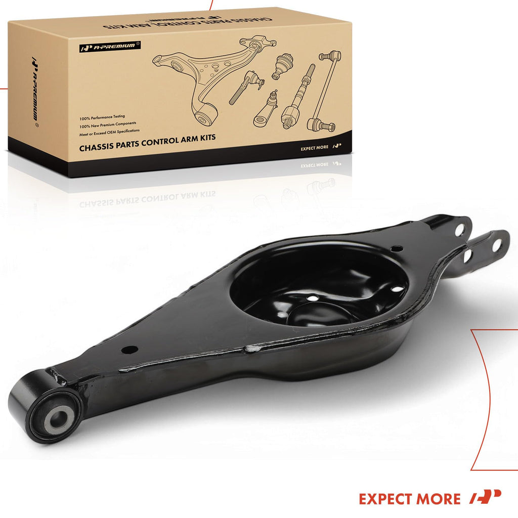 A-Premium Rear Lower Control Arm, with Bushing, Compatible with Ford Explorer 2011-2019, Taurus 2010-2019, Flex, Police Interceptor Sedan Utility, Special Service Police Sedan & Lincoln MKS, MKT