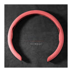 Suede Steering Wheel Cover 15 inch Tesla Model 3 Y S Ultra Thin Black Anti Slip