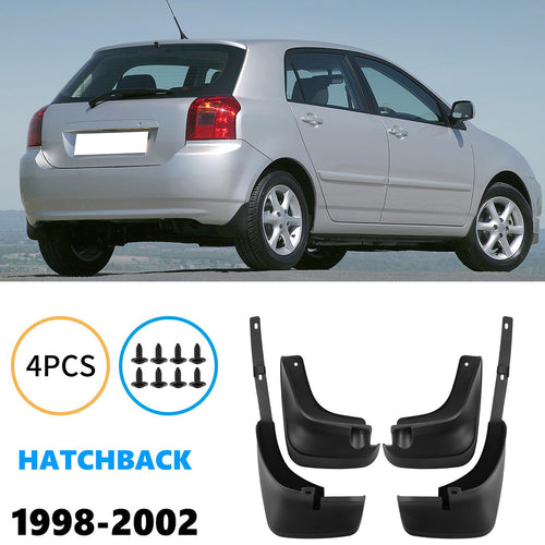 Rufutle Mud Flaps for Toyota Corolla AE110 Hatchback 1998-2002, 4Pcs/Set Front