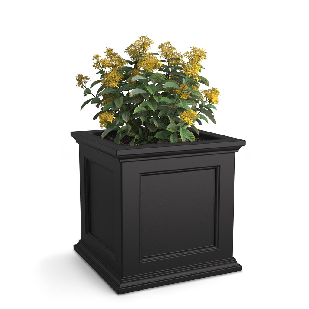 Mayne Fairfield 20in Square Planter Self-Watering Weather Resistant Outdoor