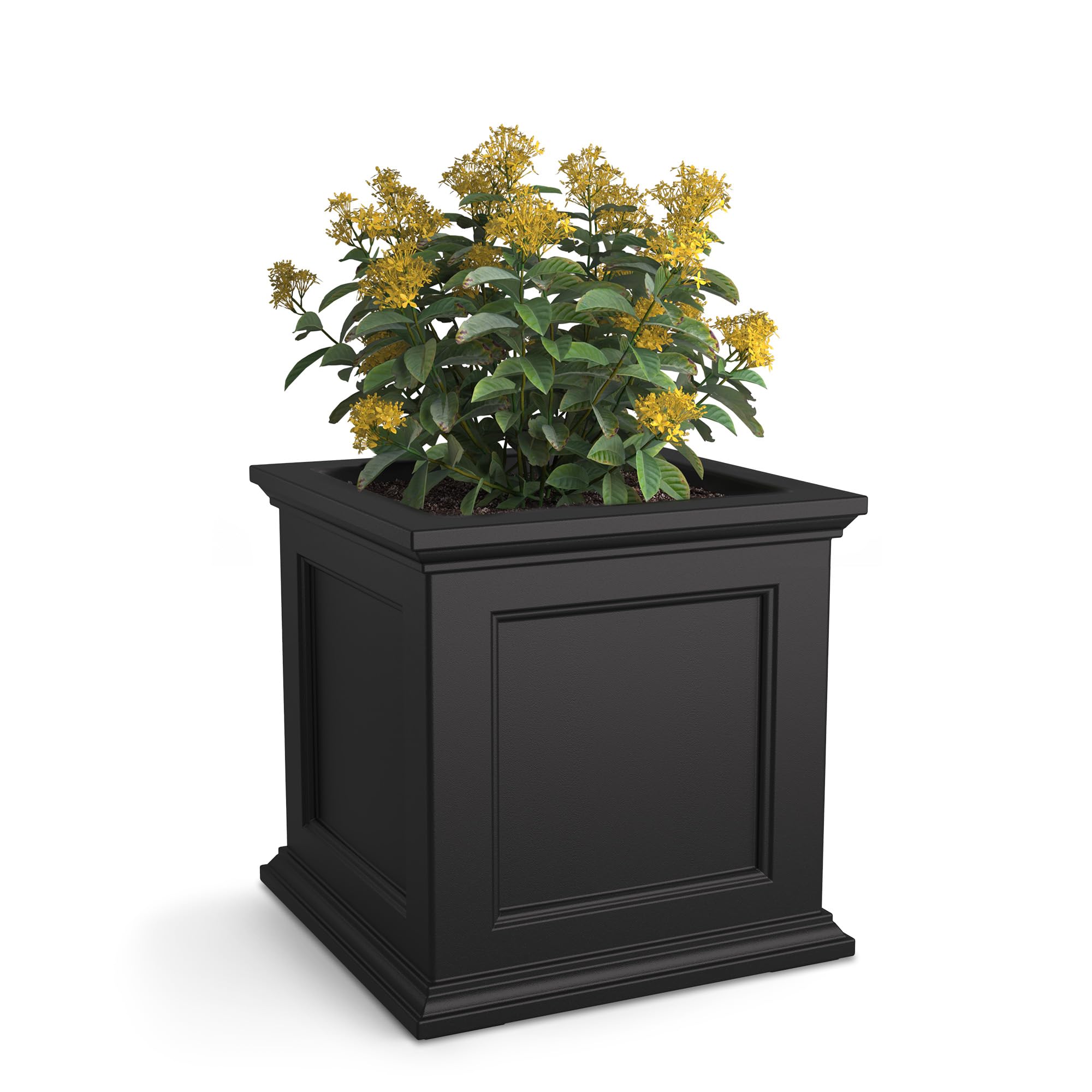 Mayne Fairfield 20in Square Planter Self-Watering Weather Resistant Outdoor
