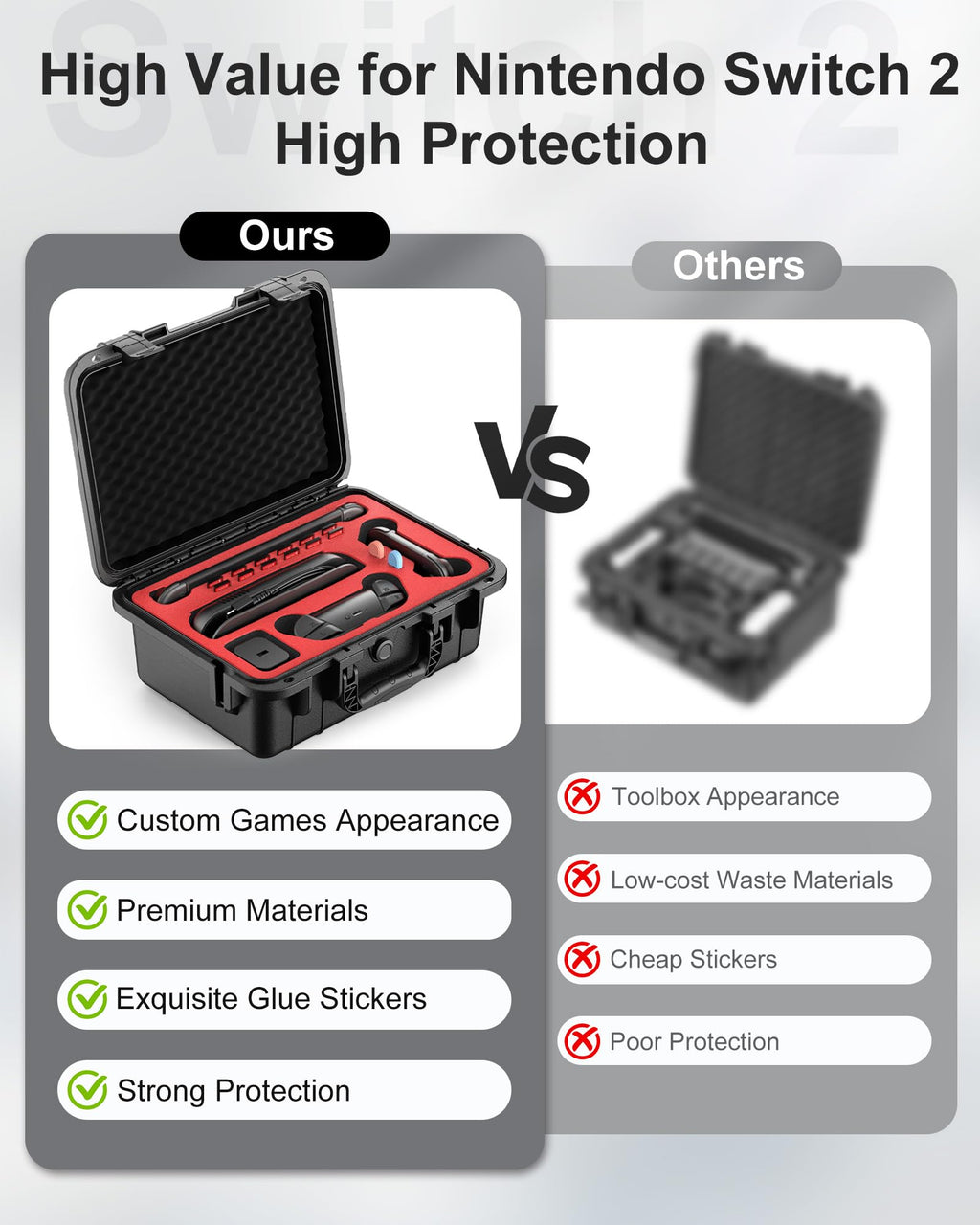 STARTRC GAMES Hard Carrying Case for Nintendo Switch 2, Professional Deluxe IP67