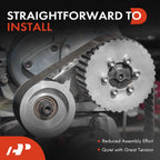 A-Premium Belt Tensioner Assembly with Pulley Compatible with Chrysler Sebring