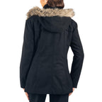 Alpine Swiss Duffy Womens Wool Blend Toggle Coat Removable Faux Fur Hood Classic