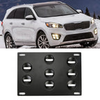 License Plate Frame, Car Eye Front Bumper Tow Hook License Plate Mount Bracket 8