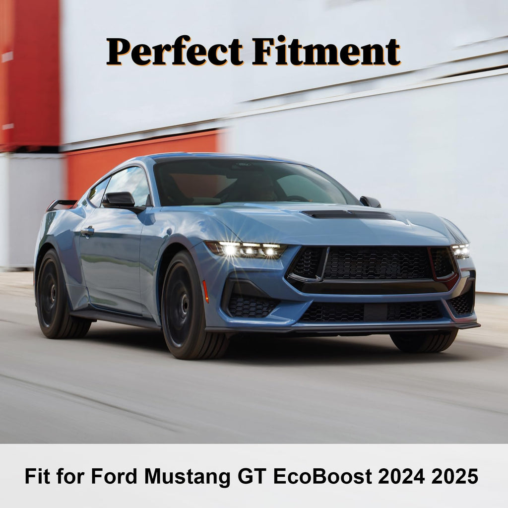 Front Lip for Ford Mustang GT EcoBoost 2024-2026 Front Bumper Lip Splitter Matte
