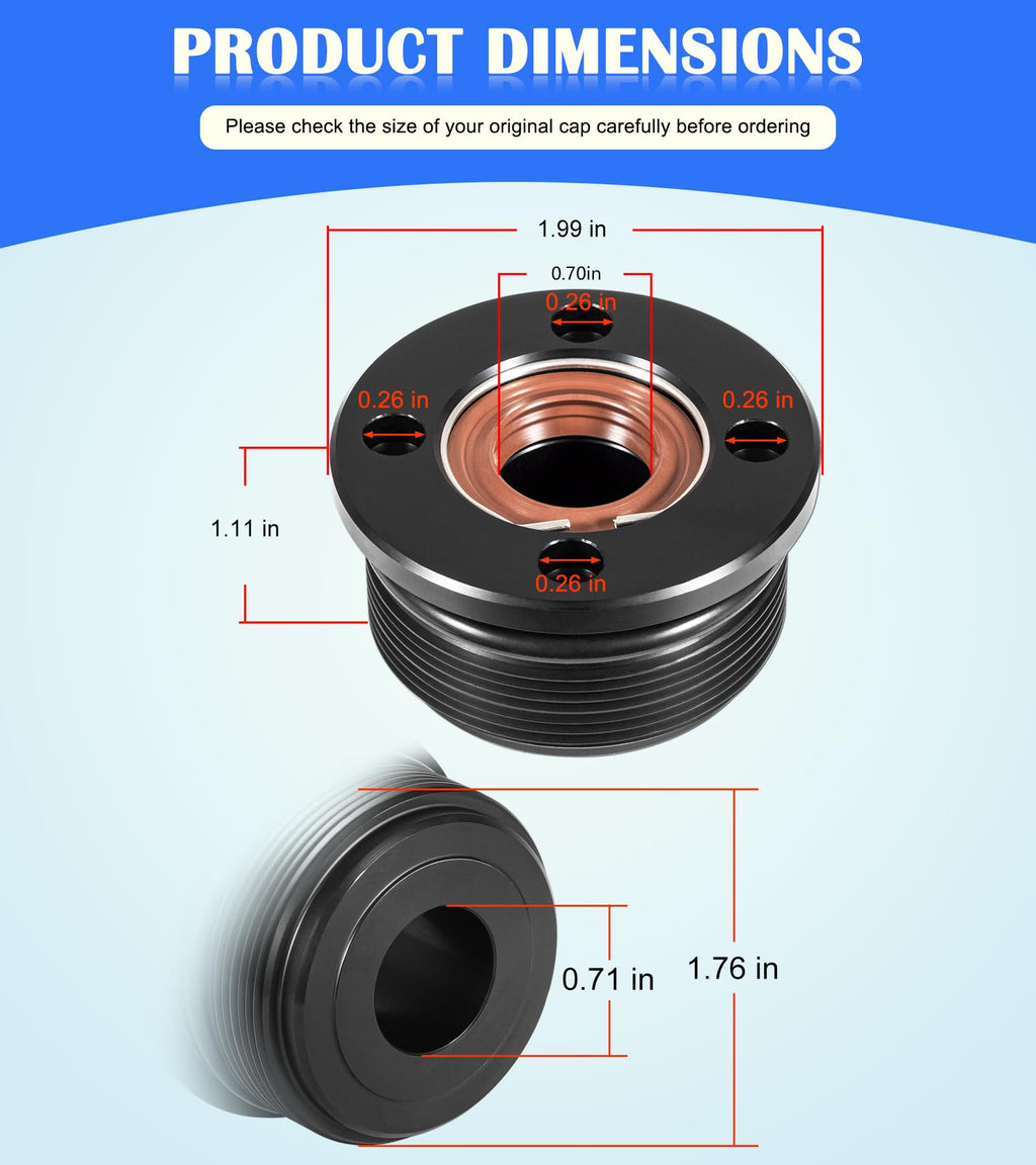 OPEN BOX Trim Cap Cylinder with Seals 61A-43821-00-00 FSM040, Fits for Yamaha