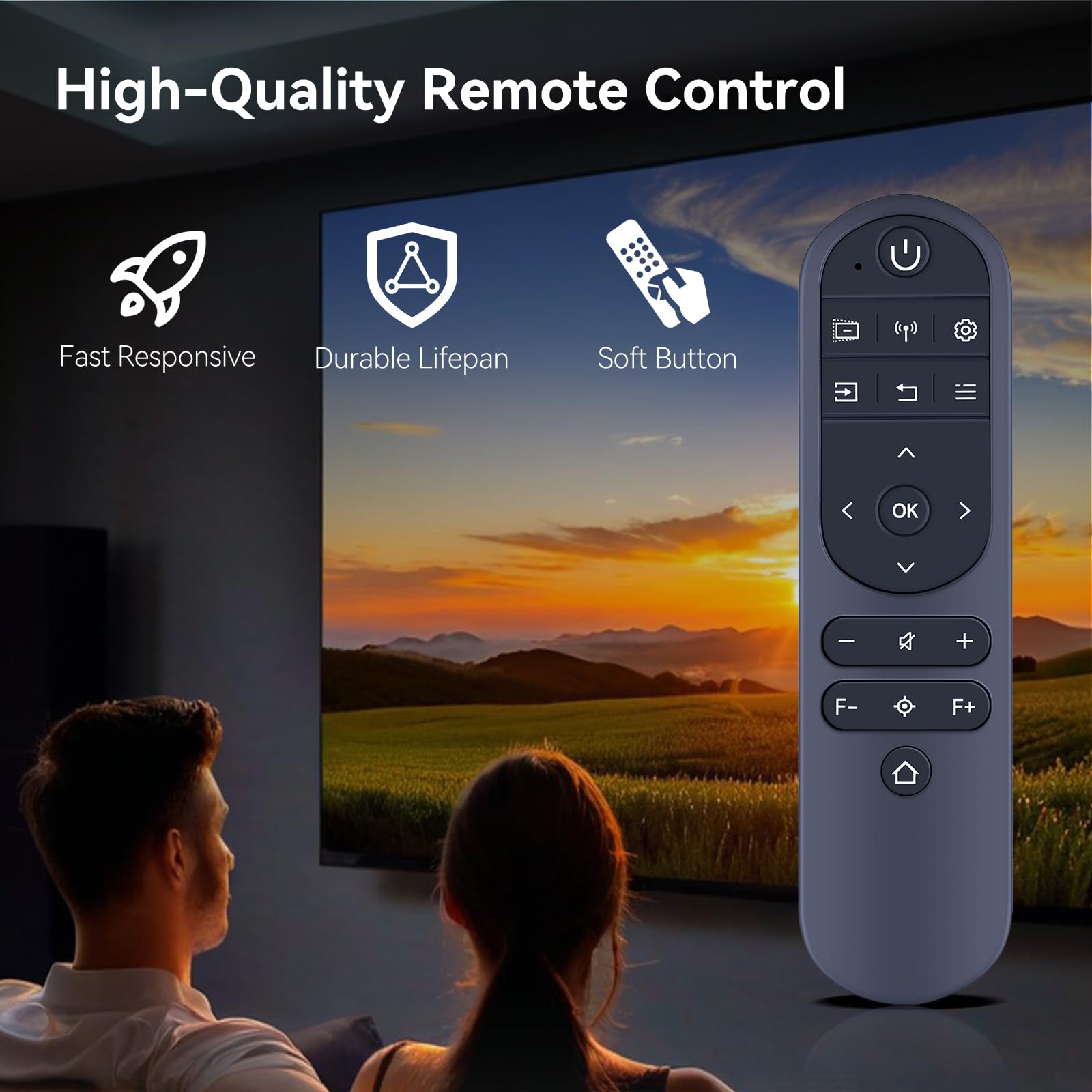 HZIME New Replacement Remote Control Compatible for ULTIMEA Apollo P60 Projector