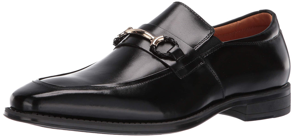Stacy Adams Men's Pierce Moe-Toe Slip-on Penny Loafer Shoe, Black, 10 M US
