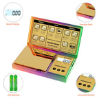 WEIGHTMAN Shiny Digital Gram Scale 200g x 0.01, Chrome Rainbow Mini Scale for