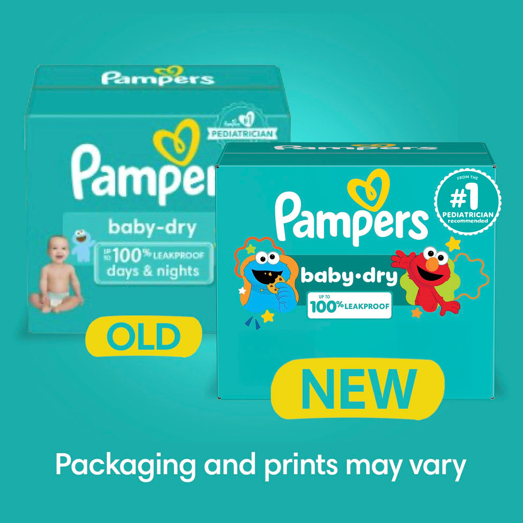 86 Count Pampers Diapers - Baby Dry - Size 1 Absorbent Disposable Infant Diaper