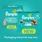 86 Count Pampers Diapers - Baby Dry - Size 1 Absorbent Disposable Infant Diaper