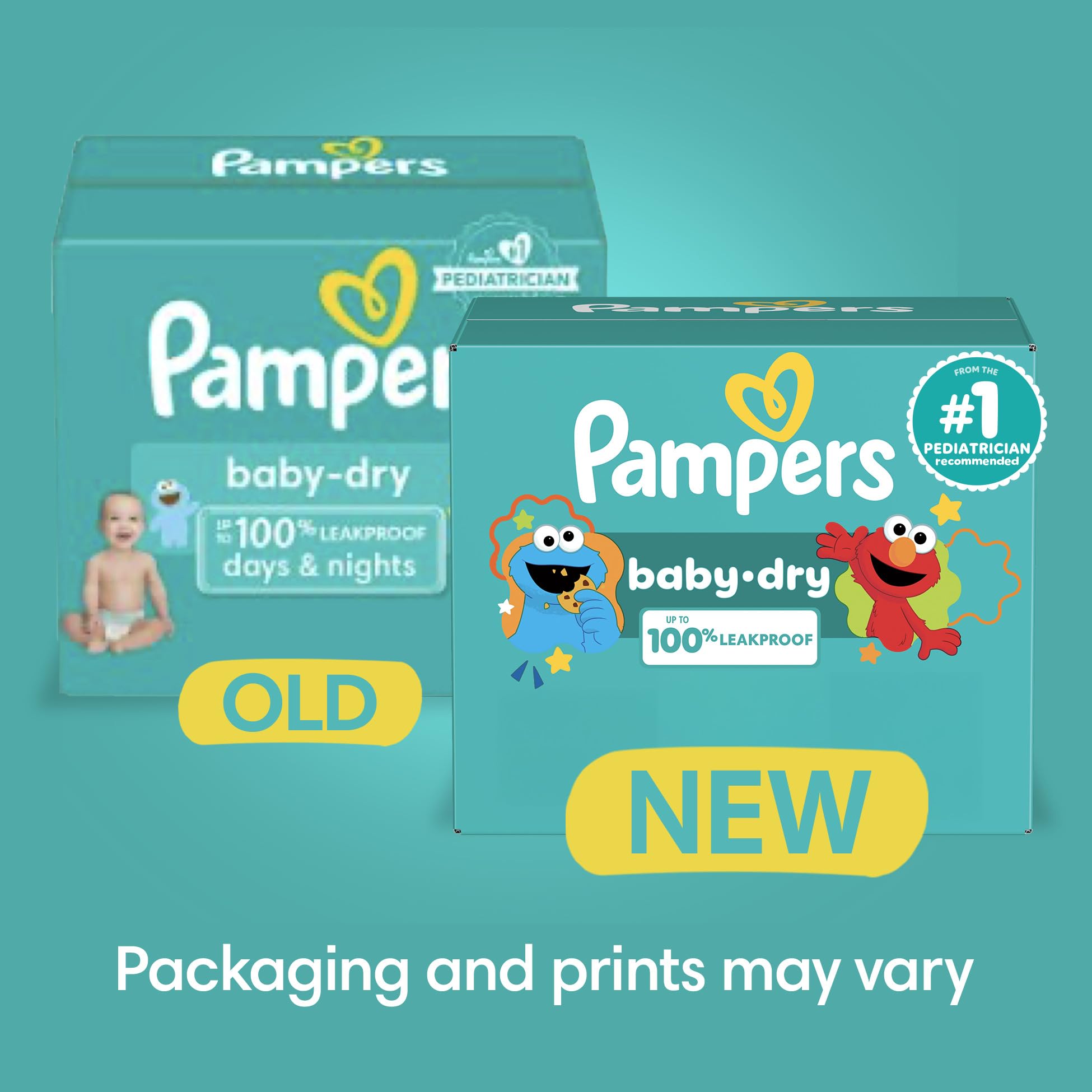 86 Count Pampers Diapers - Baby Dry - Size 1 Absorbent Disposable Infant Diaper