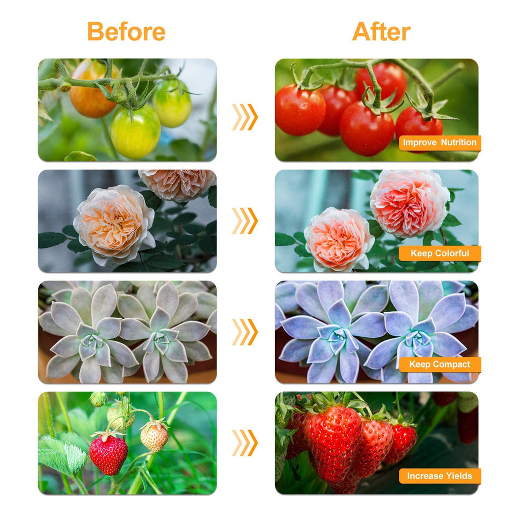 bseah Grow Light Plant Lights for Indoor Plants, Full Spectrum Plant Grow Lamp,