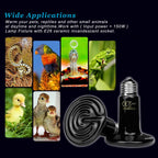 DOMICA 150W 2 Pack Reptile Heat Bulb, Beared Dragon Ceramic Heat Emitter, E26 No