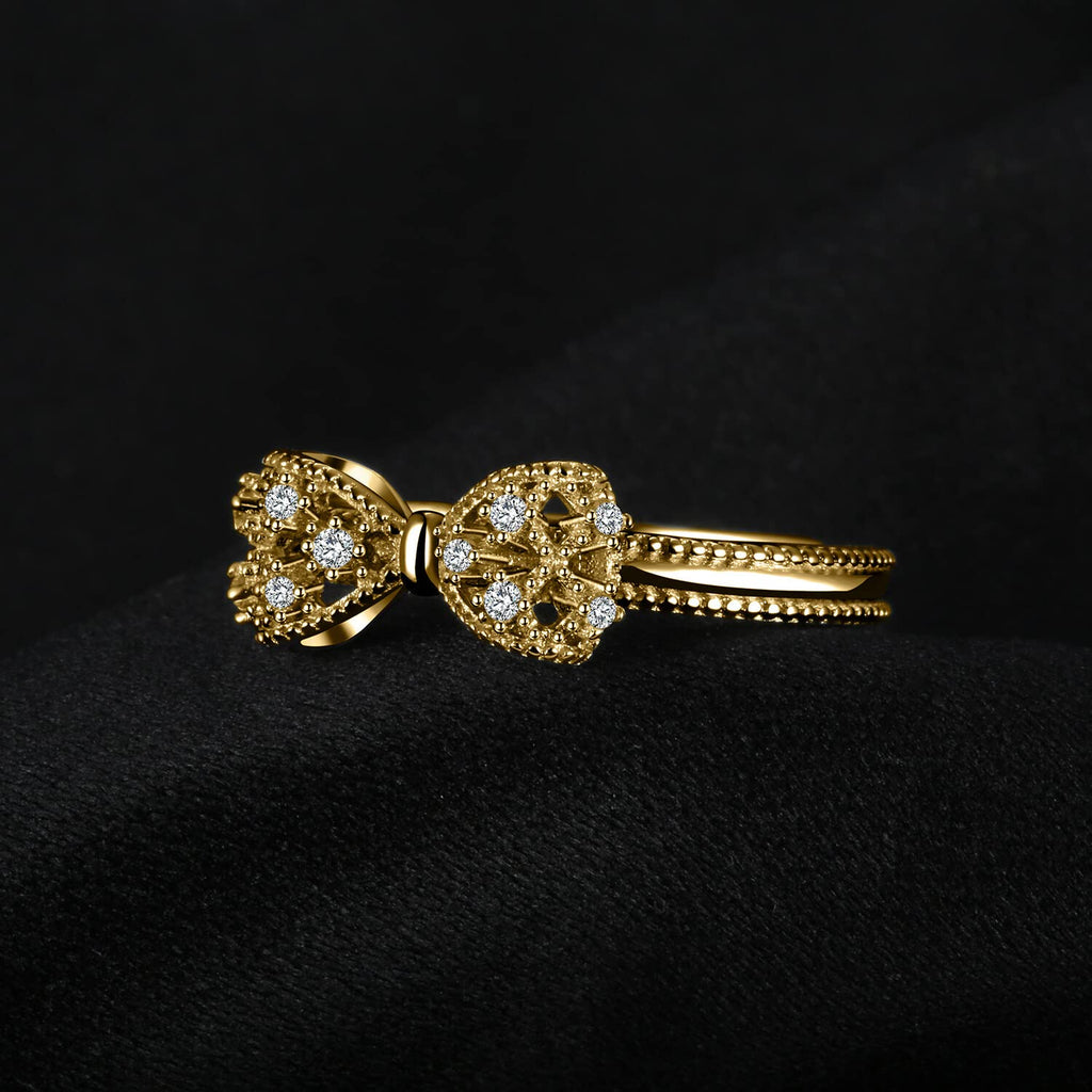 JewelryPalace  Size 8 14k Yellow Gold Plated 925 Sterling Silver Rings for