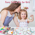 Leitait Girls Bracelet Making Kit 3400pcs Charm Jewelry DIY Craft Gift Ages 5-12