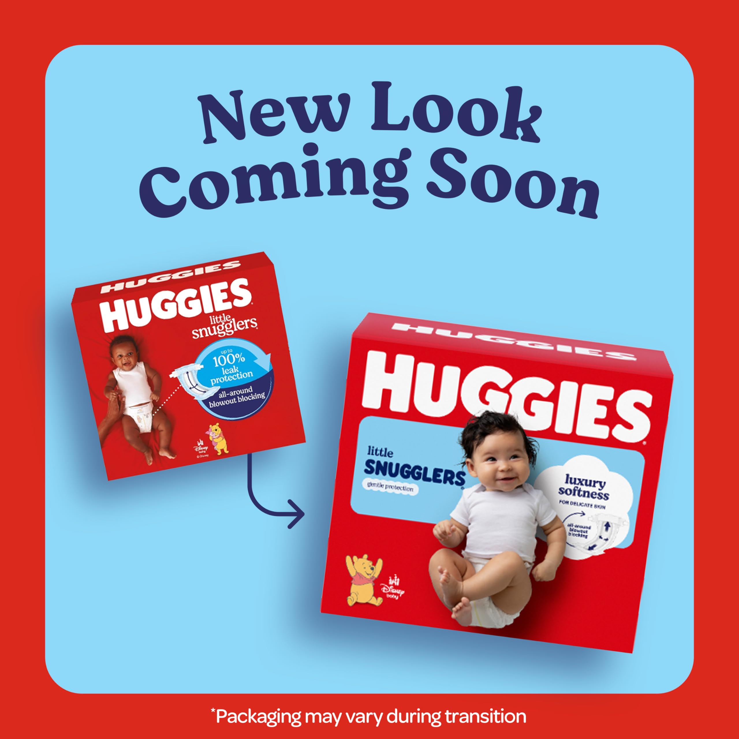 Huggies Size 1 Diapers, Little Snugglers Diapers, Size 1 (8-14 lbs), 198 Count