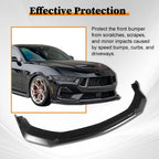 Front Lip for Ford Mustang GT EcoBoost 2024-2026 Front Bumper Lip Splitter Matte