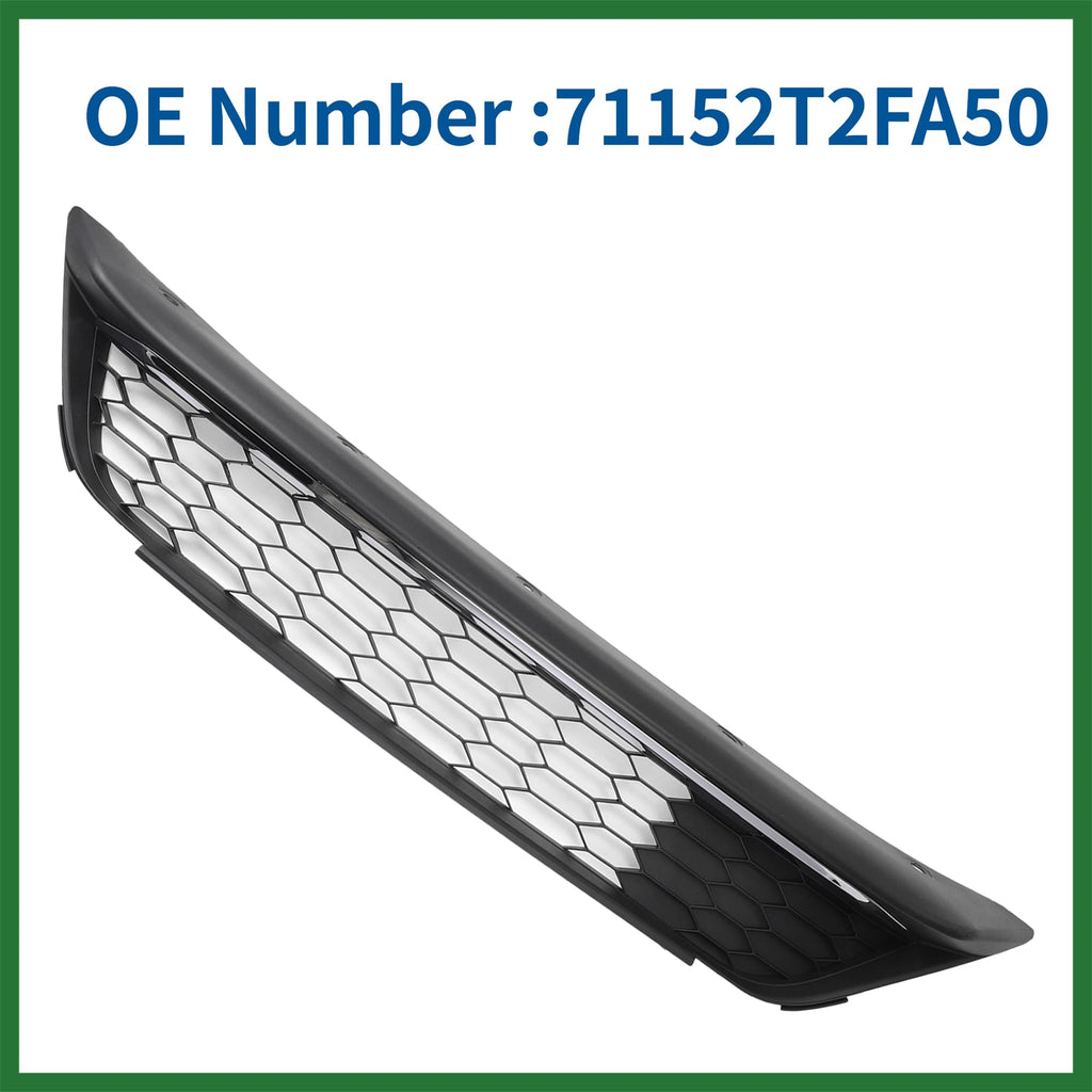 Front Lower Bumper Grille for 2016 Honda Accord 4 Door EX Black 71152T2FA50