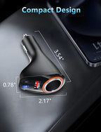 4 in 1 USB C Car Charger, 170W Multi USB Cigarette Lighter Adapter, Socket