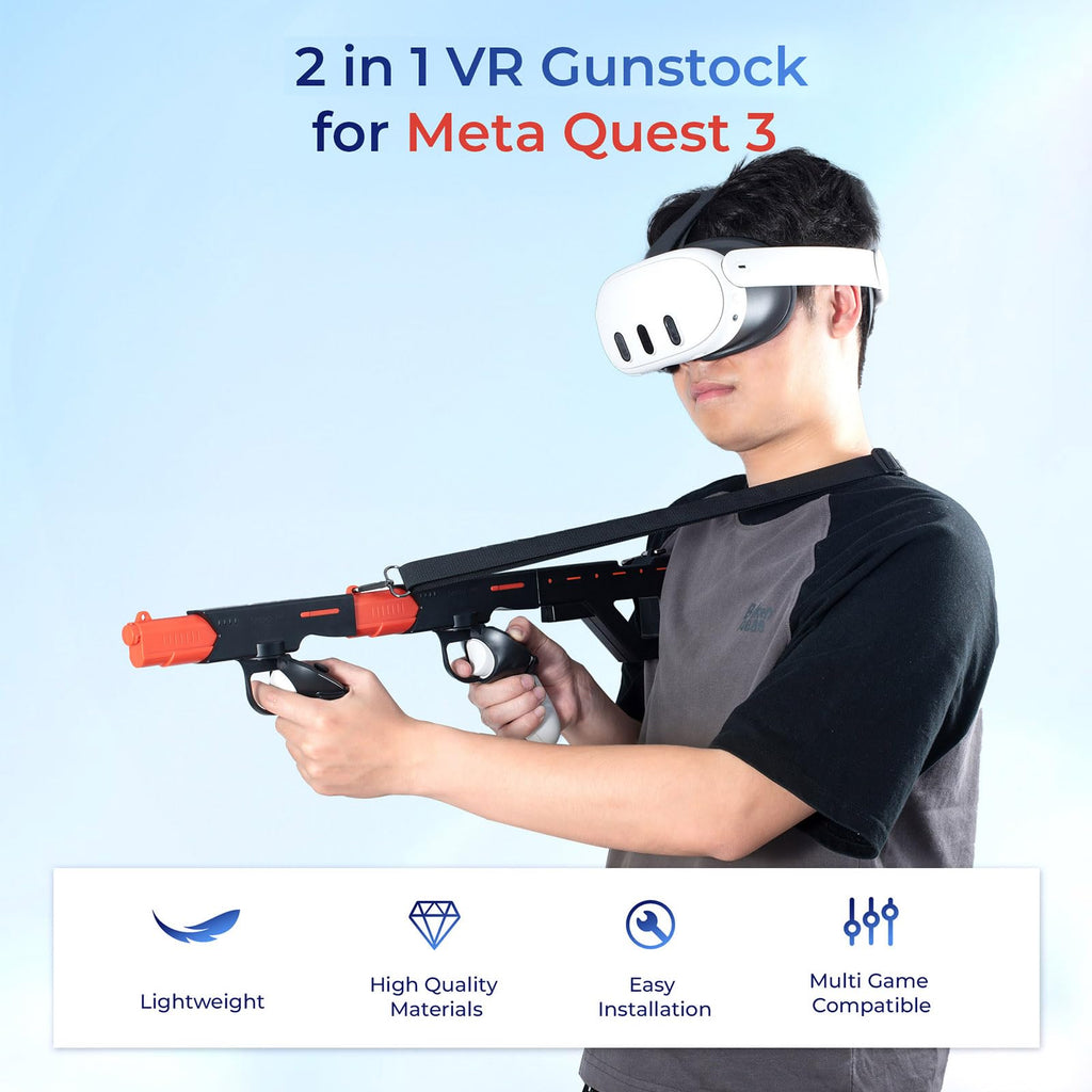 LICHIFIT Magnetic VR Machine Gun/Pistol Model Controller Holder for Meta Quest