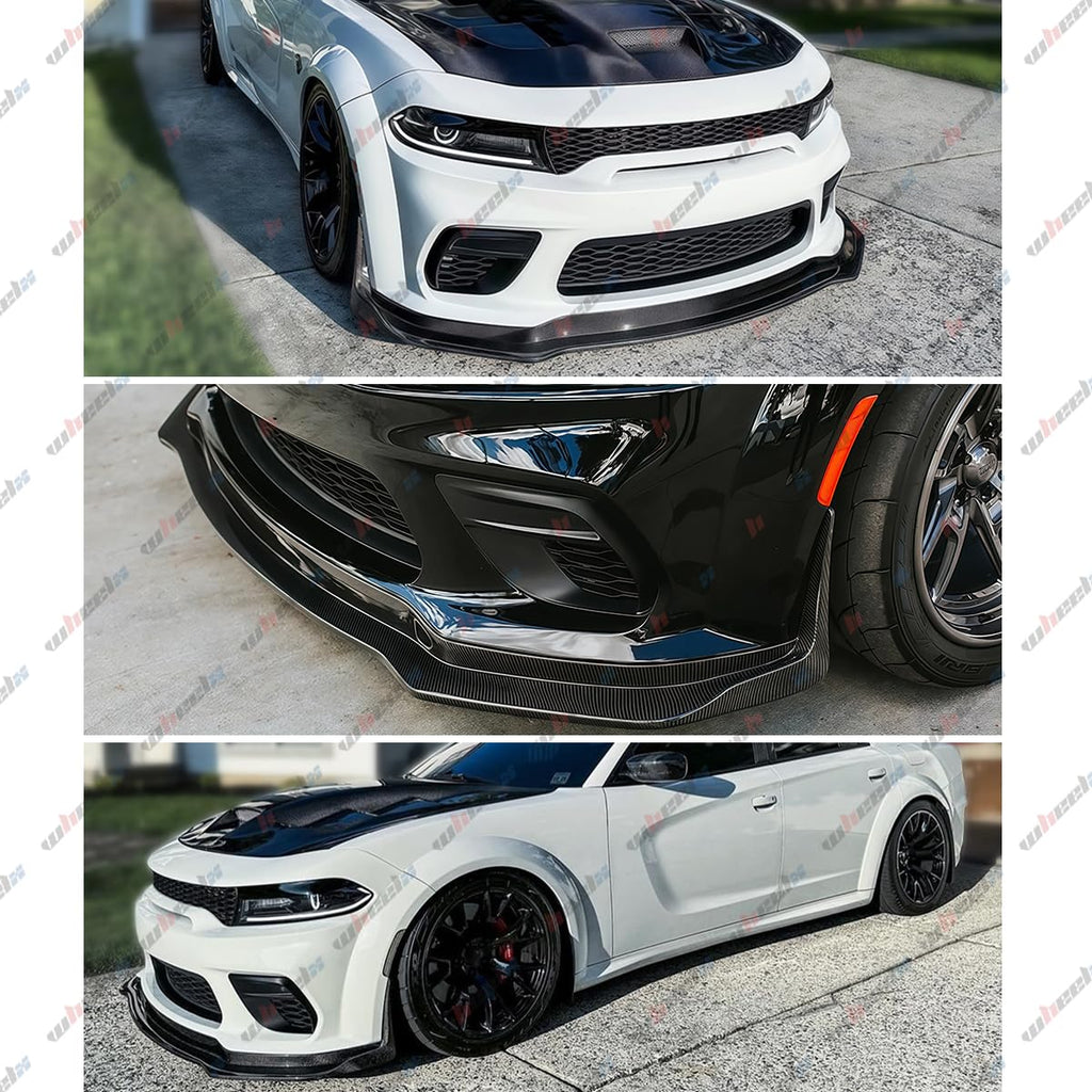 2020–2023 Compatible with Dodge Charger SRT Widebody, Front Lip Splitter, H