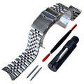 CSJU002 Solid jubilee Stainless Steel Watch Band for Casio Duro MDV106 / MDV107