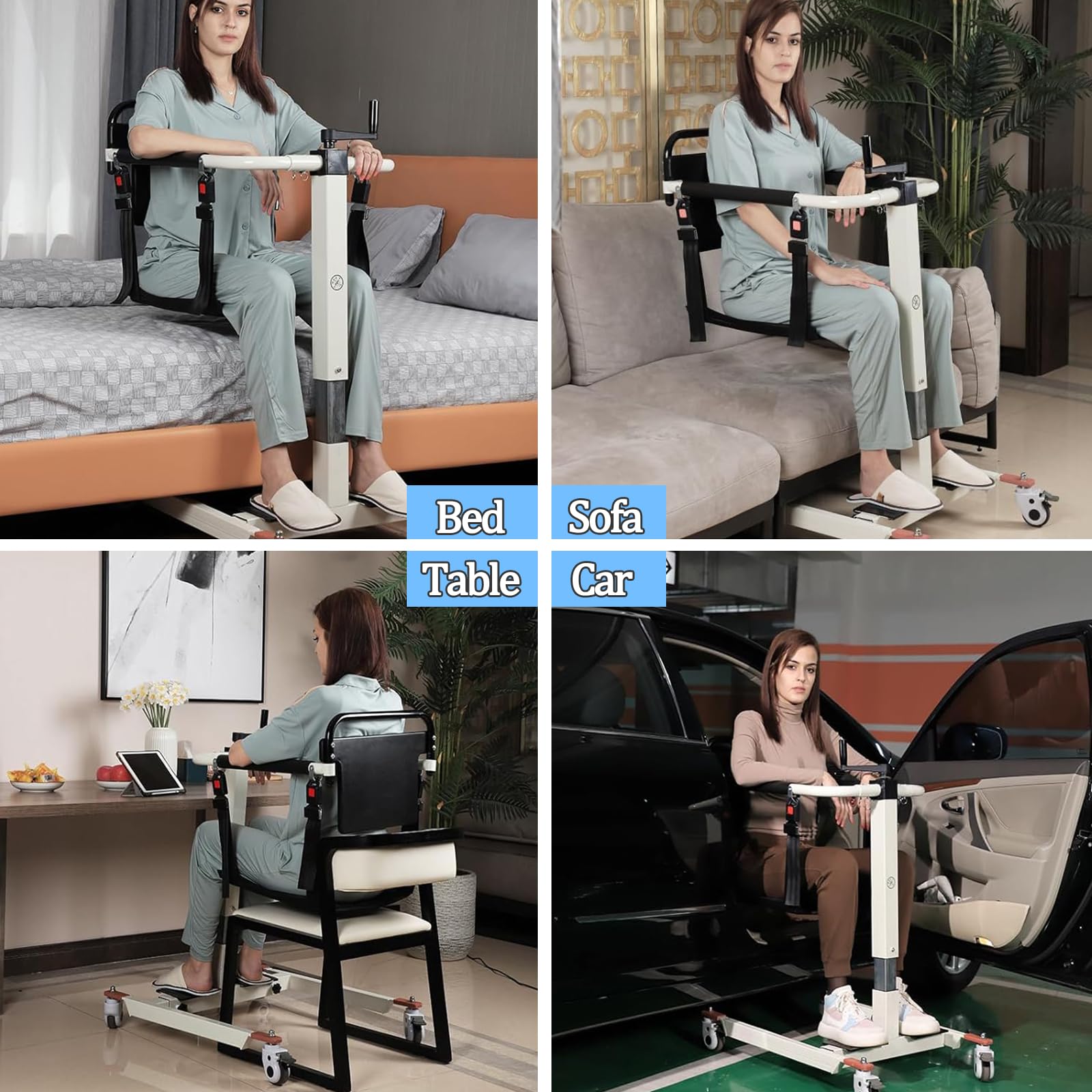 Patient Lift Transfer Chair Wheelchair Lift Elderly Home Car Bathroom Aid
