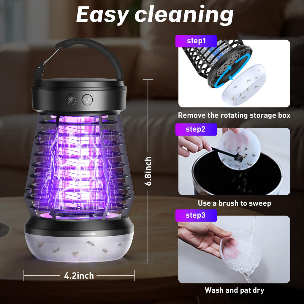 Upgraded Electric Fly Zapper,3 in 1 Bug Zapper Outdoor & Indoor, Electric